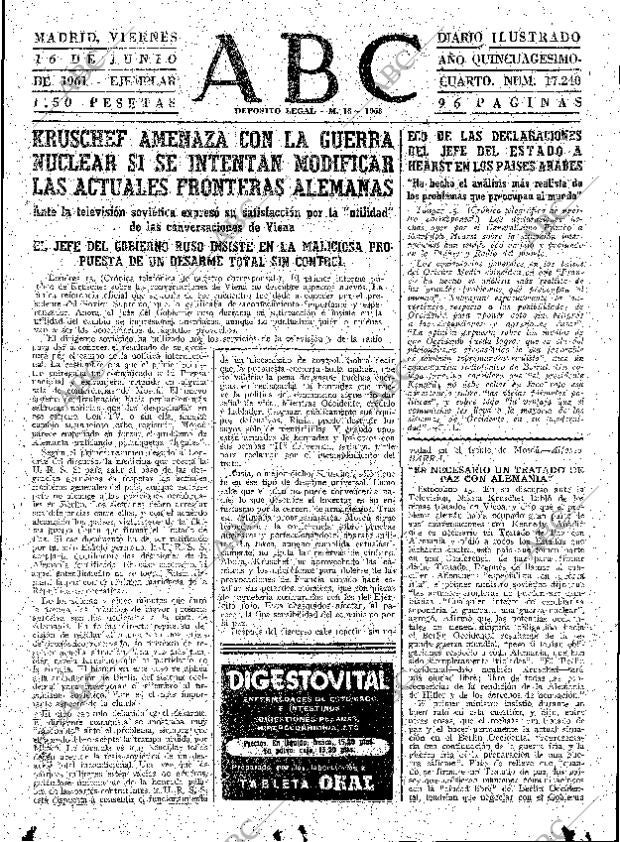 ABC MADRID 16-06-1961 página 47