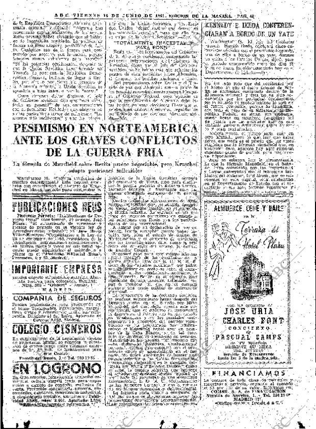 ABC MADRID 16-06-1961 página 48