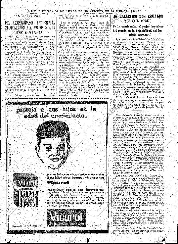 ABC MADRID 16-06-1961 página 57