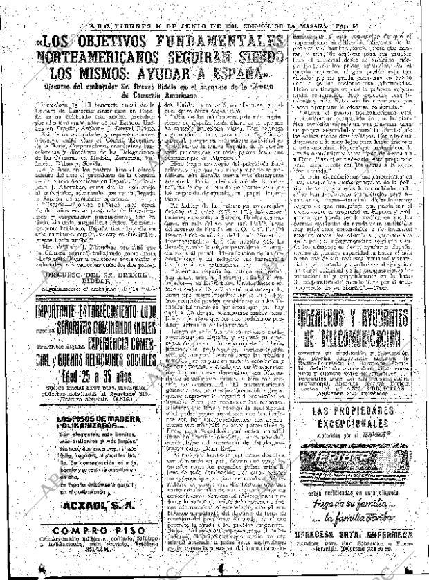 ABC MADRID 16-06-1961 página 58
