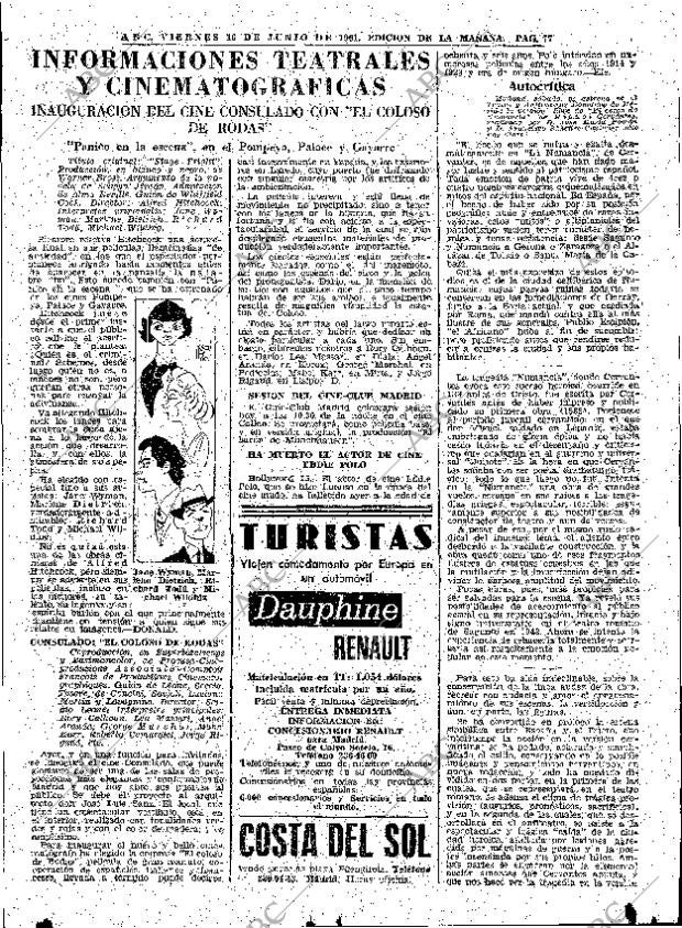 ABC MADRID 16-06-1961 página 77