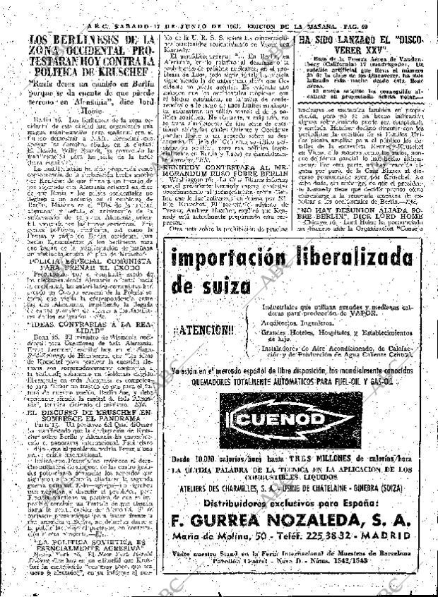 ABC MADRID 17-06-1961 página 49