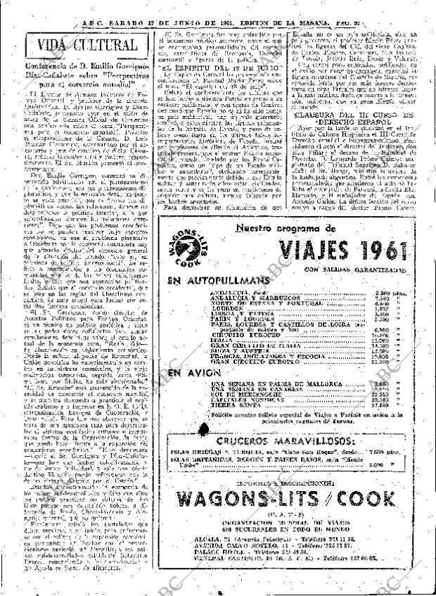 ABC MADRID 17-06-1961 página 57