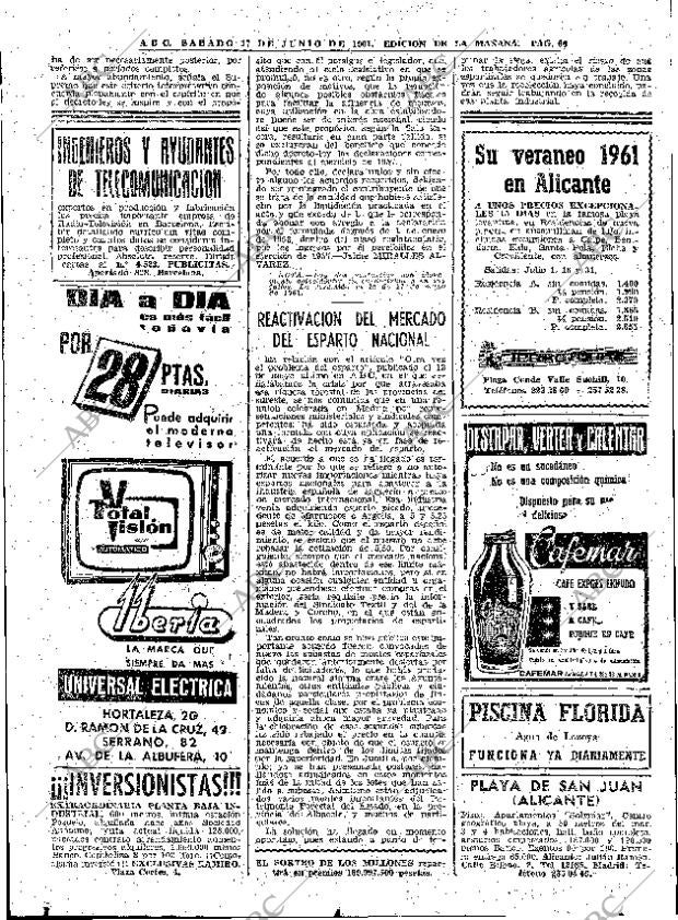 ABC MADRID 17-06-1961 página 66