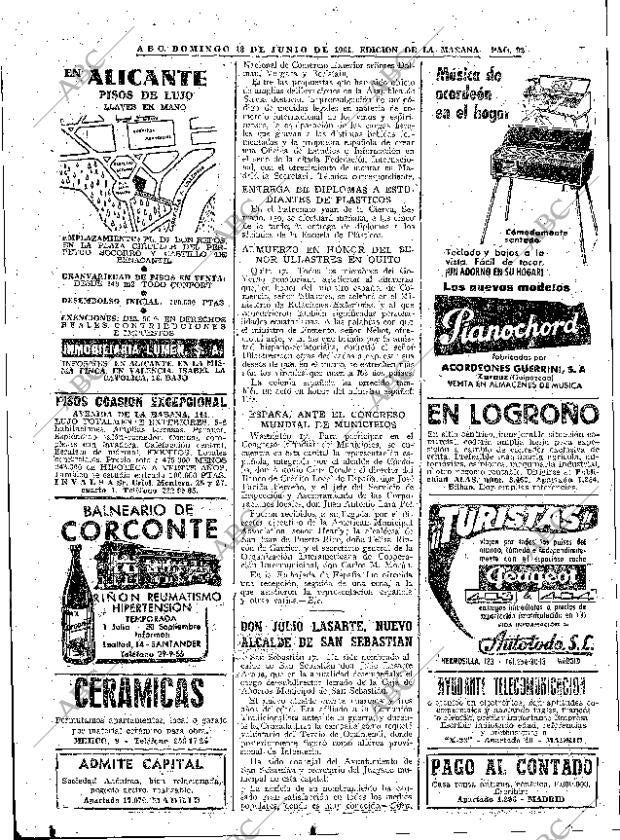 ABC MADRID 18-06-1961 página 92