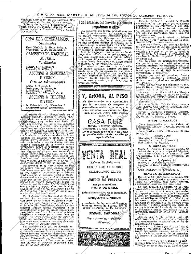 ABC SEVILLA 20-06-1961 página 31