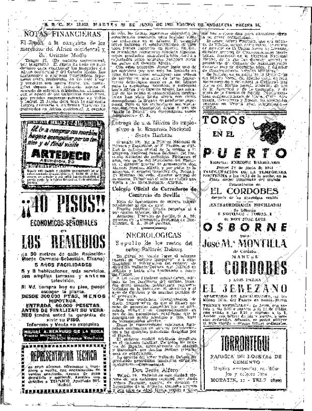 ABC SEVILLA 20-06-1961 página 34