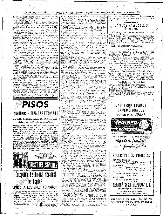 ABC SEVILLA 20-06-1961 página 38