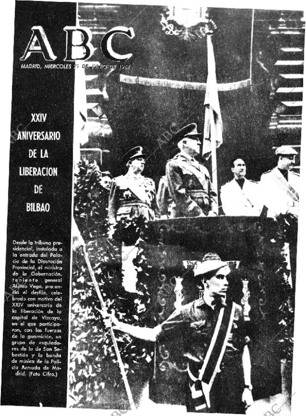 ABC MADRID 21-06-1961 página 1