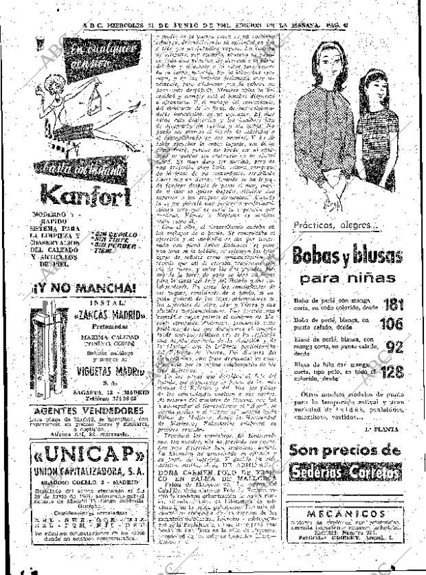 ABC MADRID 21-06-1961 página 48