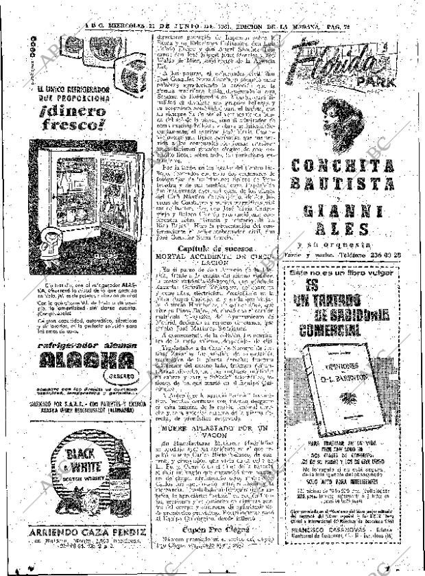 ABC MADRID 21-06-1961 página 72