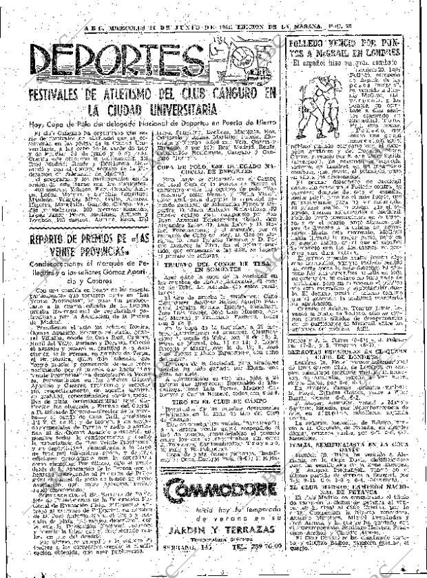 ABC MADRID 21-06-1961 página 73
