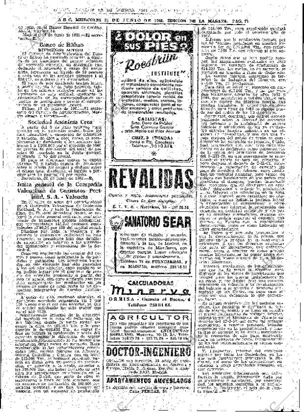 ABC MADRID 21-06-1961 página 77