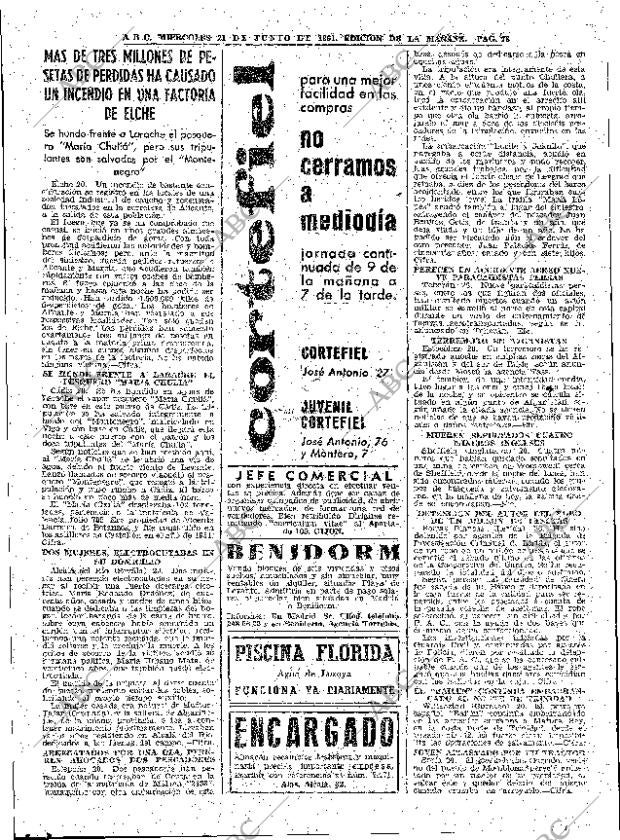 ABC MADRID 21-06-1961 página 78