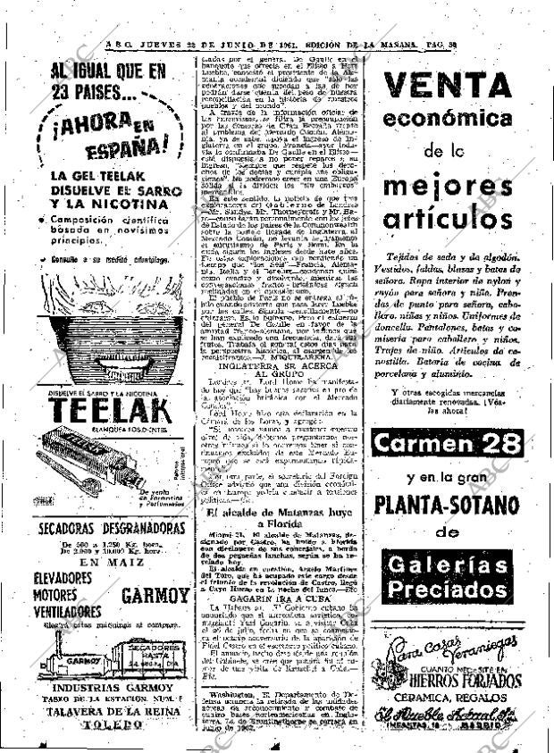 ABC MADRID 22-06-1961 página 50