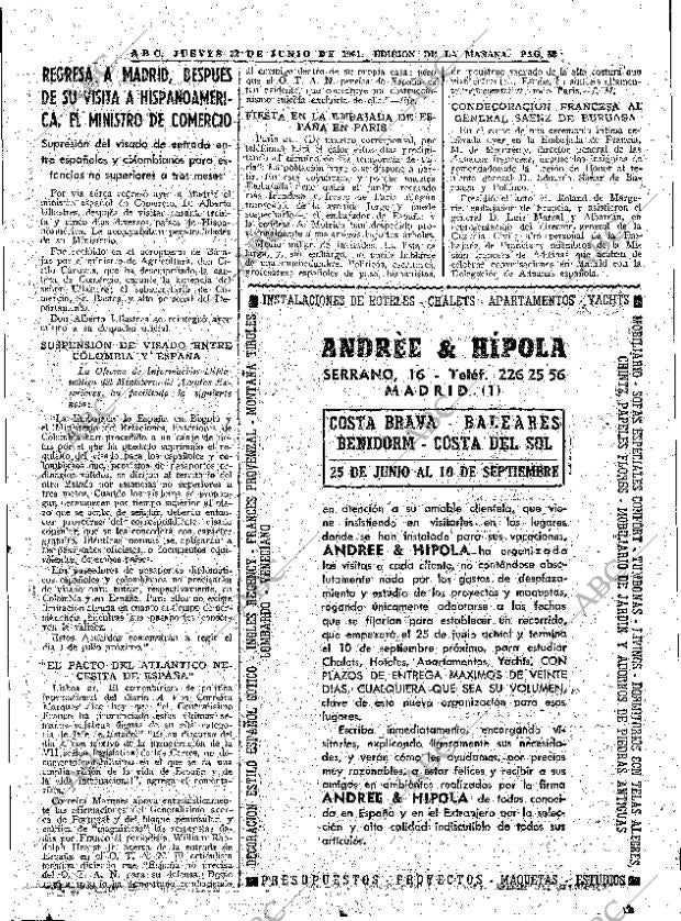 ABC MADRID 22-06-1961 página 53