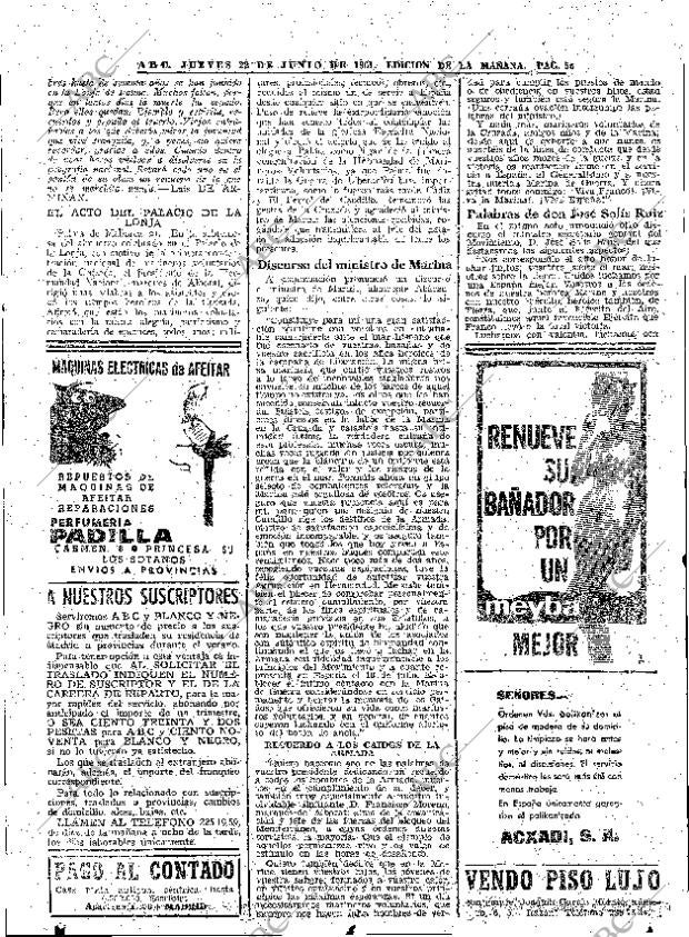 ABC MADRID 22-06-1961 página 56