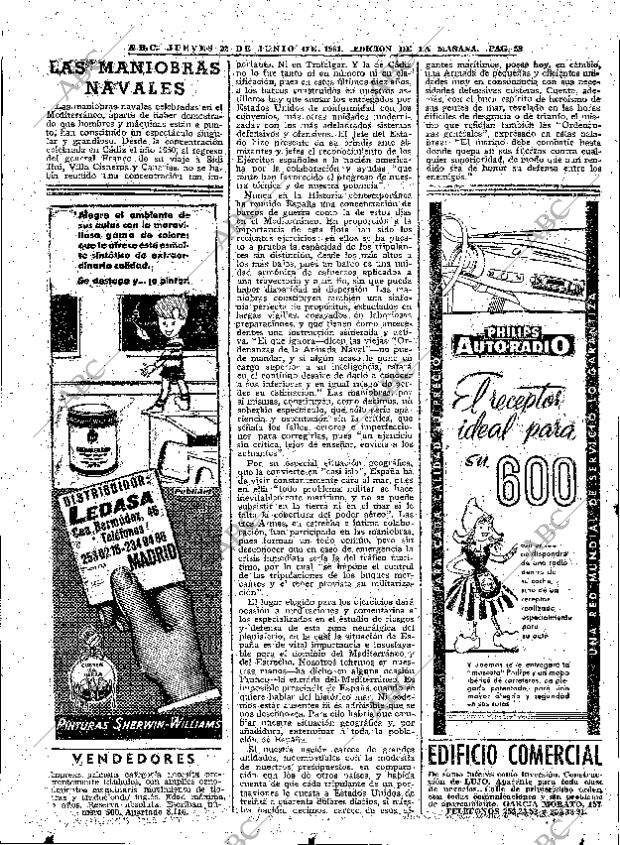 ABC MADRID 22-06-1961 página 58