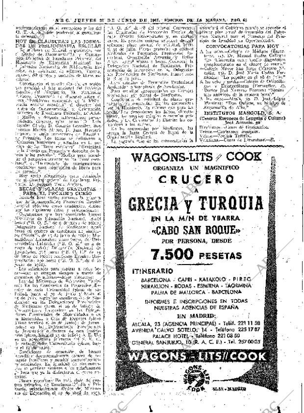 ABC MADRID 22-06-1961 página 65