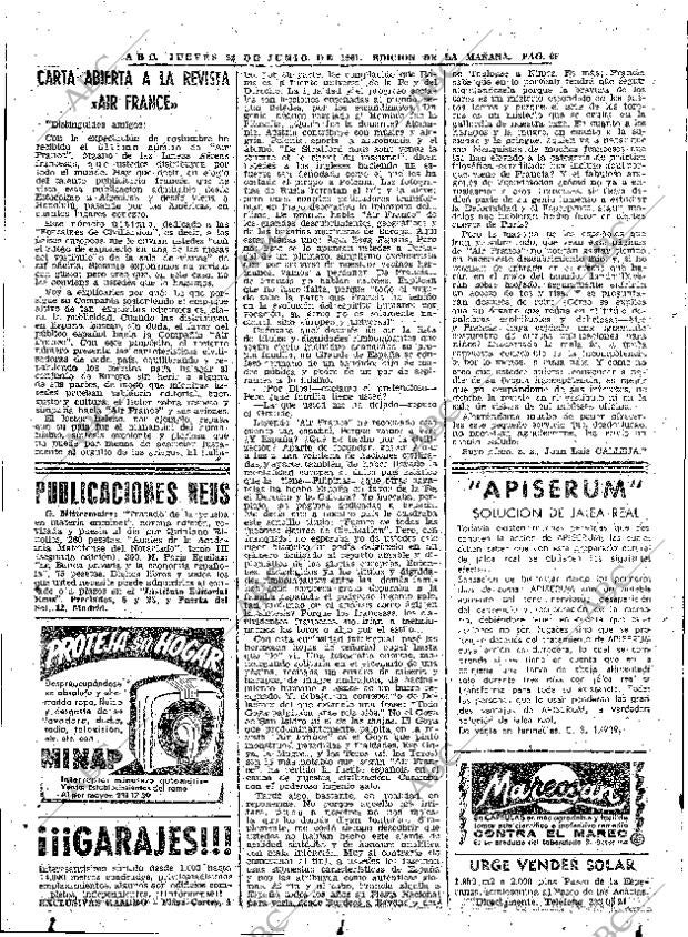 ABC MADRID 22-06-1961 página 66