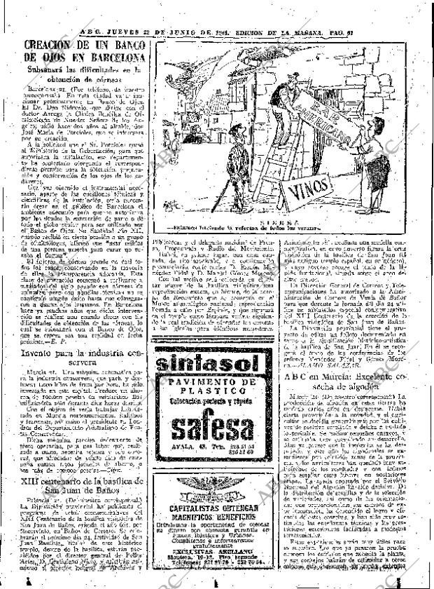 ABC MADRID 22-06-1961 página 67
