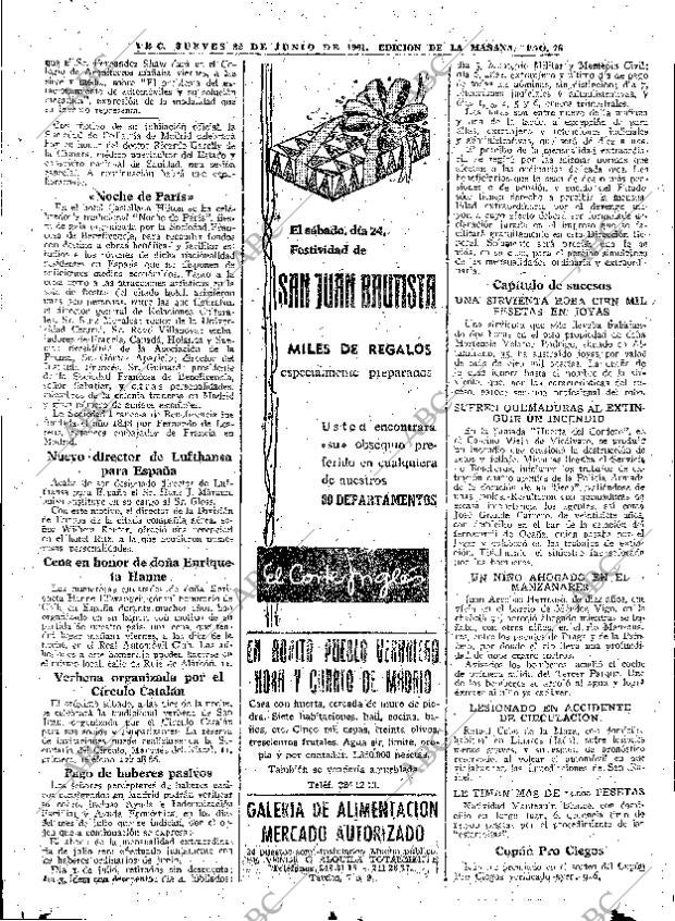 ABC MADRID 22-06-1961 página 76