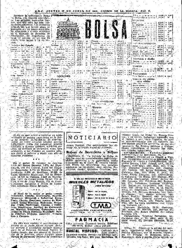 ABC MADRID 22-06-1961 página 77