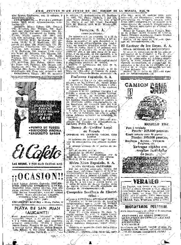 ABC MADRID 22-06-1961 página 78