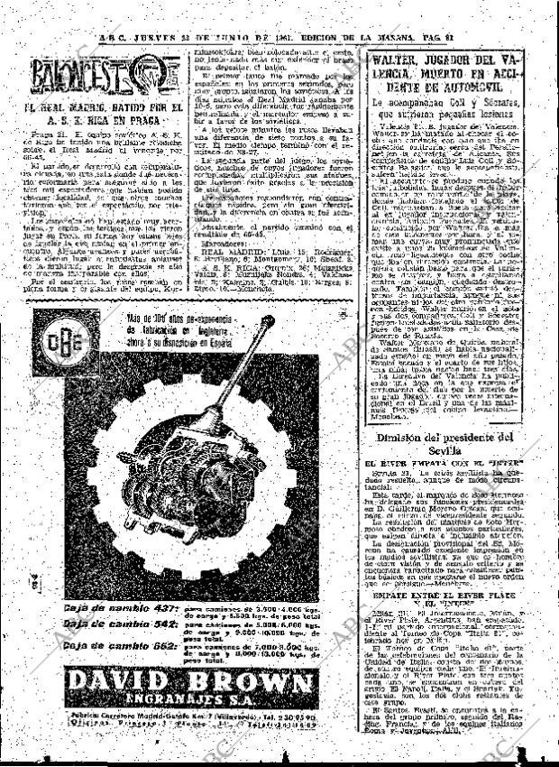 ABC MADRID 22-06-1961 página 81
