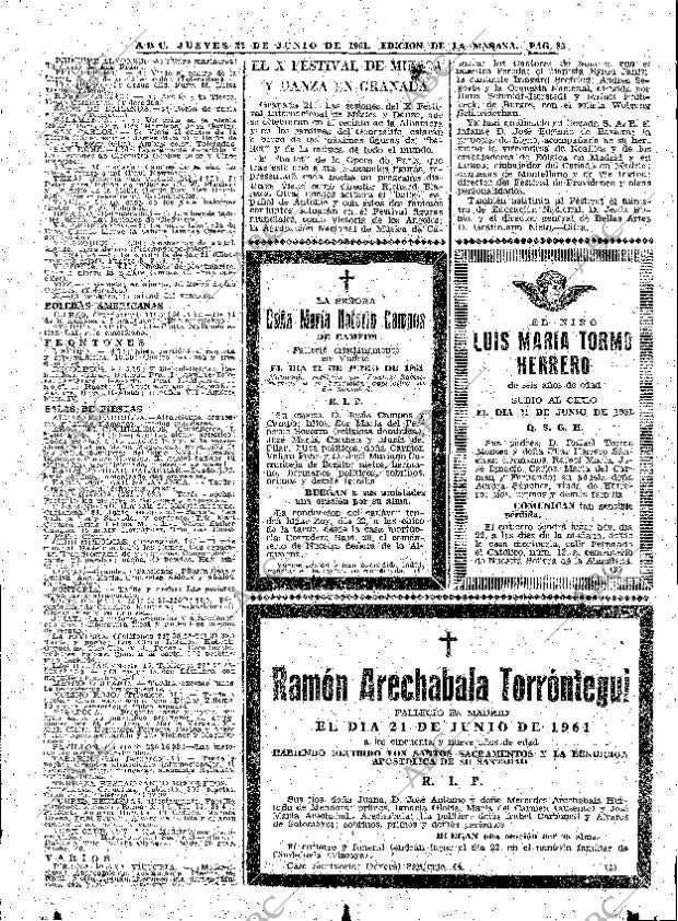 ABC MADRID 22-06-1961 página 85