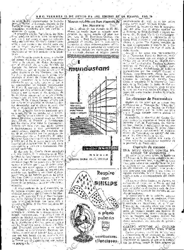 ABC MADRID 23-06-1961 página 70