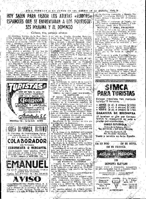 ABC MADRID 23-06-1961 página 78