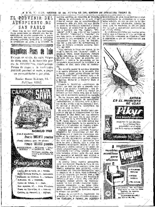 ABC SEVILLA 23-06-1961 página 42