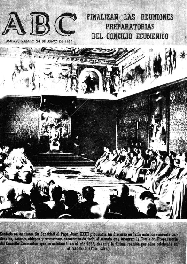 ABC MADRID 24-06-1961 página 1