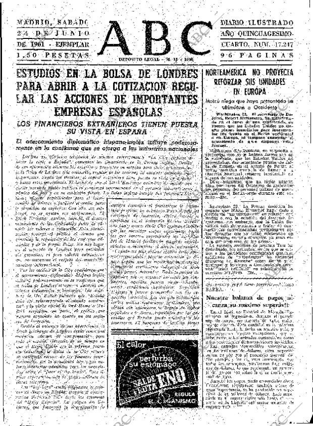 ABC MADRID 24-06-1961 página 47