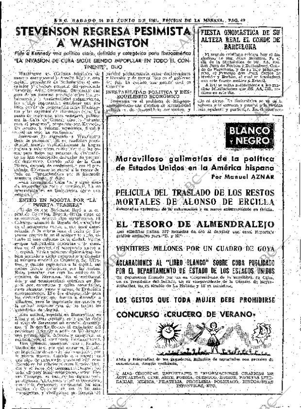 ABC MADRID 24-06-1961 página 49