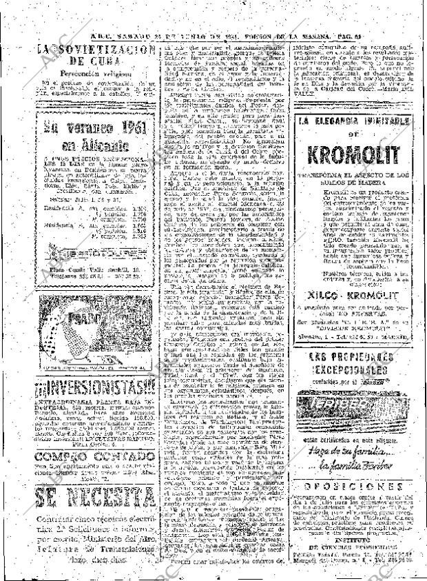 ABC MADRID 24-06-1961 página 54