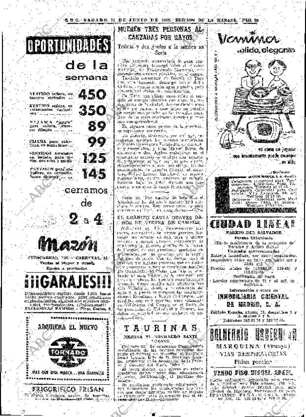 ABC MADRID 24-06-1961 página 70