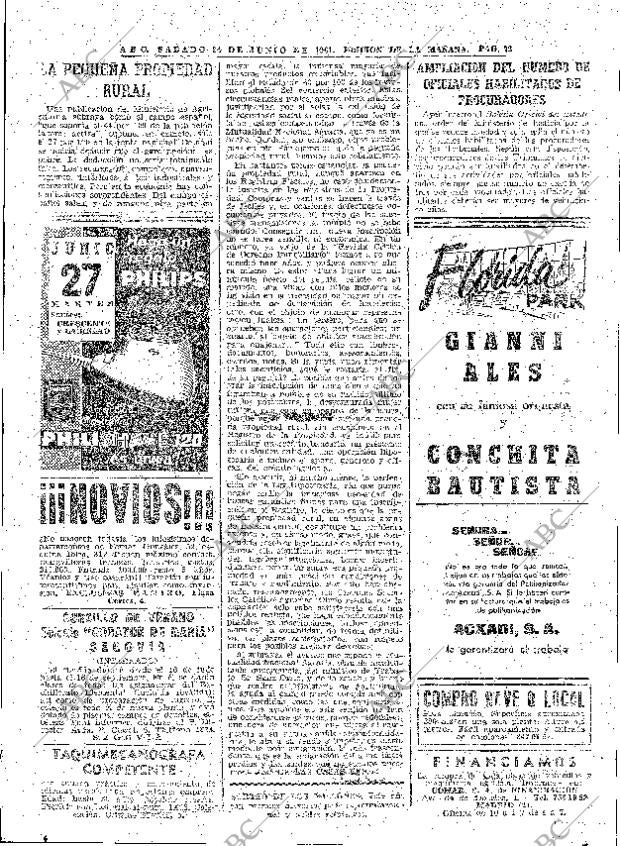 ABC MADRID 24-06-1961 página 72