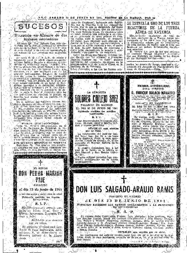 ABC MADRID 24-06-1961 página 85