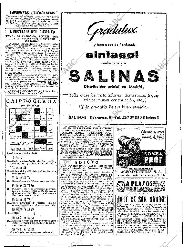 ABC MADRID 24-06-1961 página 95
