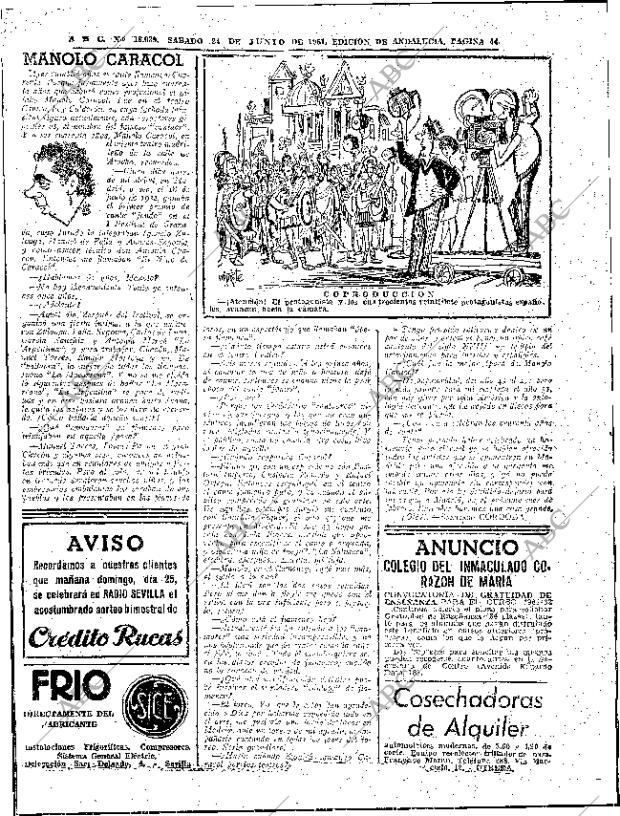 ABC SEVILLA 24-06-1961 página 44