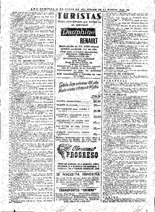 ABC MADRID 25-06-1961 página 111