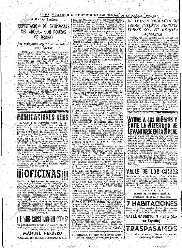ABC MADRID 25-06-1961 página 86