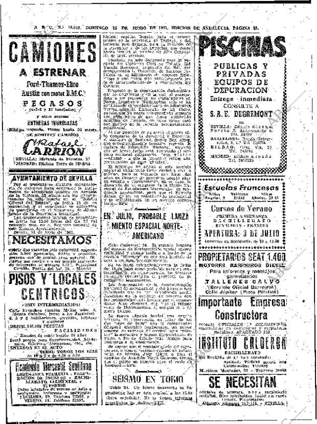 ABC SEVILLA 25-06-1961 página 50