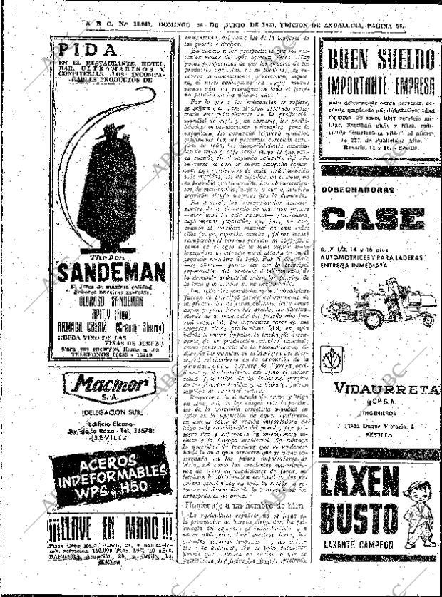 ABC SEVILLA 25-06-1961 página 56