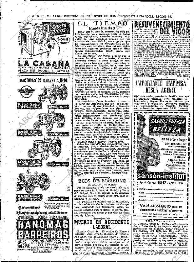 ABC SEVILLA 25-06-1961 página 58