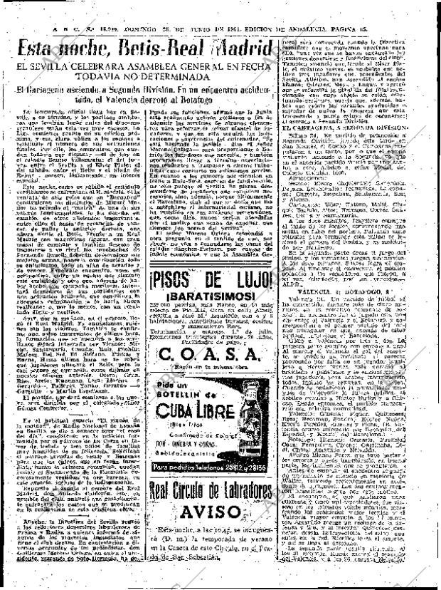 ABC SEVILLA 25-06-1961 página 65