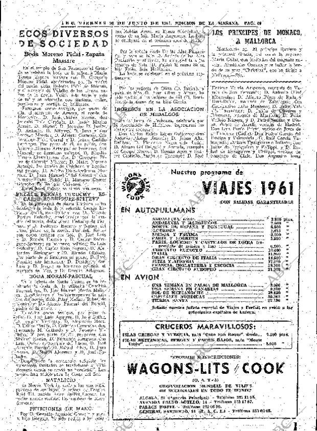 ABC MADRID 30-06-1961 página 49