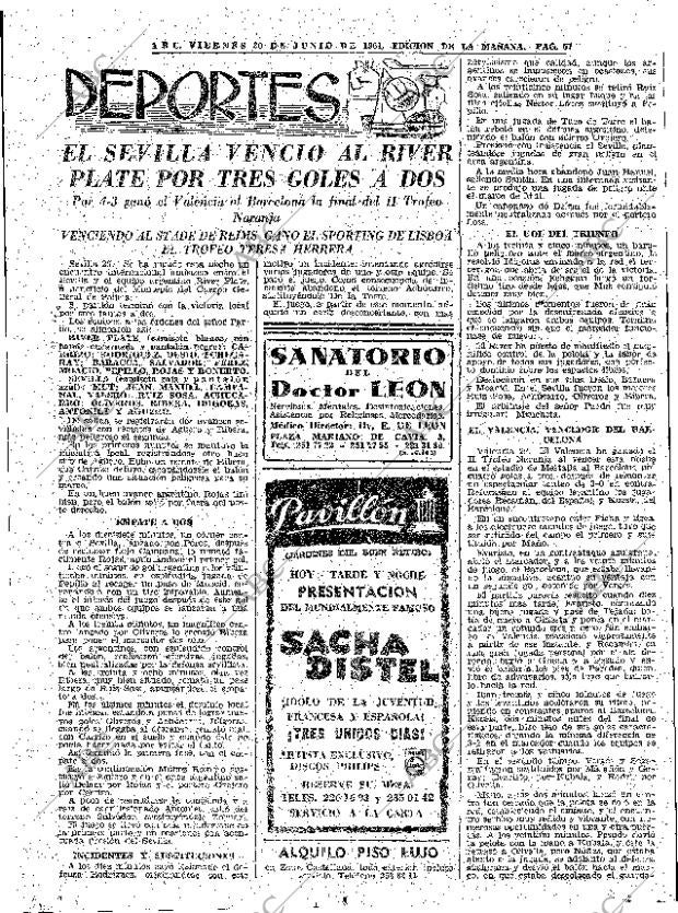 ABC MADRID 30-06-1961 página 57